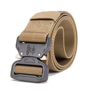 NEW Military Equipment Combat Tactical Belts for Men US Army Training Nylon Metal Buckle Waist Belt Outdoor Hunting Waistband